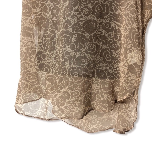 PAPER CROWN silk chiffon top | M - Picture 6 of 7